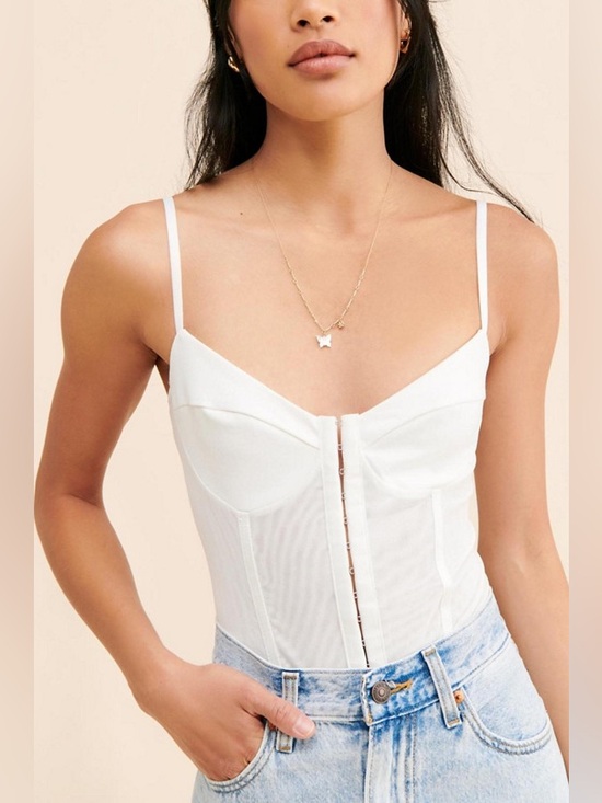 Free People Tops - Free people Night Rhythm Corset Bodysuit